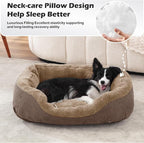INVENHO Small Dog Bed Washable Orthopedic Calming Warming Durable Pet Bed - Image 3