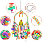 KATUMO Bird Toys 2 Pack Parrot Swings Conure Rope Rings Parakeet Perches - Image 4