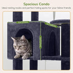 Globlazer Extra Large Platform Cat Tree, 65in Sturdy Cat Scratching Tree - Image 4