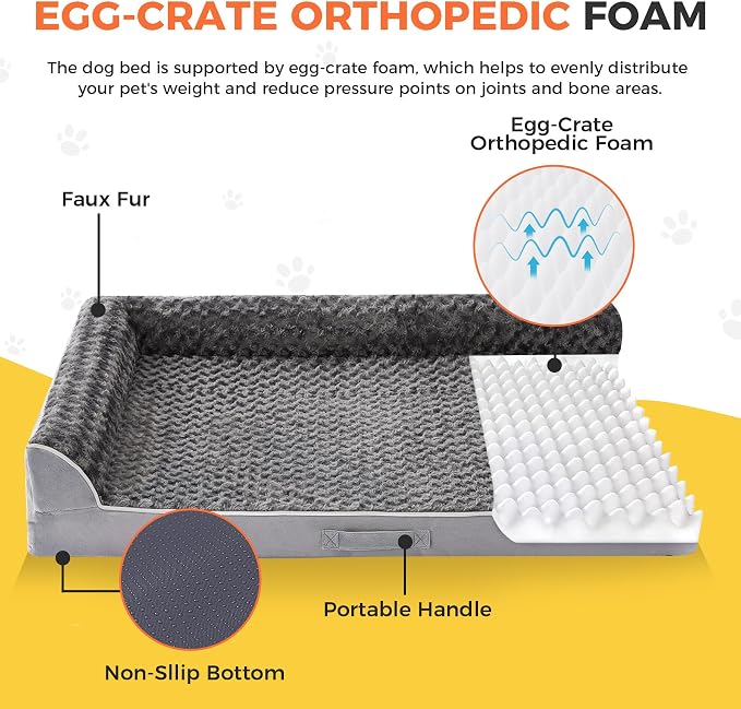 Dog Bed Large Sized Dogs, XXL Orthopedic Dog Bed - Image 2