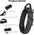 DAGANXI Tactical Dog Collar, Adjustable Military Training Nylon Dog Collar - Image 4
