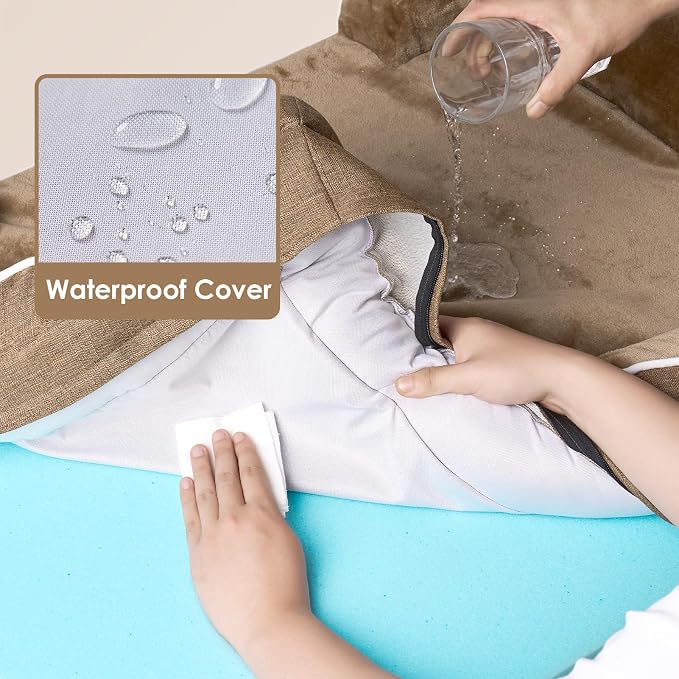 EHEYCIGA Orthopedic Dog Bed for Medium Dogs, Waterproof Memory Foam Medium Dog - Image 3