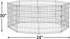 MidWest Homes for Pets Folding Metal Puppy / Dog Exercise Pen, Indoor/Outdoor - Image 3