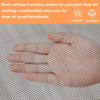 PJYuCien Dog Playpen Mesh Top Cover, Fits 24 Inch 8 Panels Regular Square - Image 4