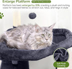 Globlazer Extra Large Platform Cat Tree, 65in Sturdy Cat Scratching Tree - Image 2