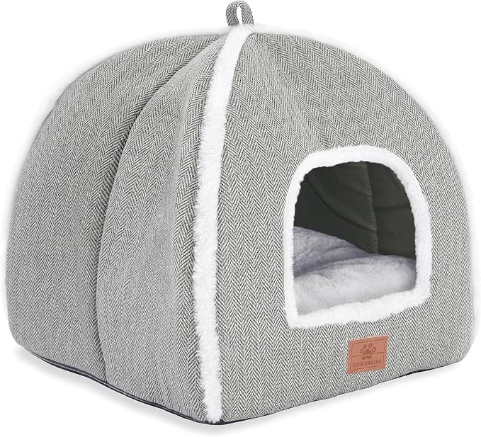 Cat Beds for Indoor Cats-Cat Bed Cave House Tent for Kittens and Small Pets by WINDRACING