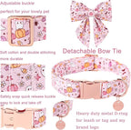 Halloween Dog Collar with Flower, Fancy Halloween Dog Collar Bowtie Gift - Image 2