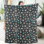 Dog Blankets for Large Dogs, Soft Fluffy Flannel Pet Blanket Mat Cover for Bed - Image 5