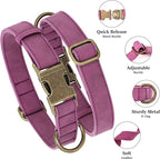 Didog Soft PU Leather Dog Collar, Stylish Quick Released Dog Collars - Image 2