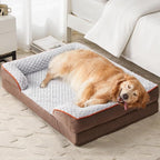 Orthopedic Dog Bed for Large Dogs, Egg Crate Foam Bed for Large Dogs, Equipped by LEXTRO