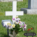Cardinal Grave Decorations for Cemetery, Metal Memorial Stakes Grave - Image 5