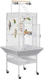 Yaheetech Wrought Iron Bird Cages, Play Top Large Aviary by Yaheetech