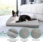 Explore Land Waterproof Dog Bed Cover Machine Washable Fluffy Dog Bed - Image 5