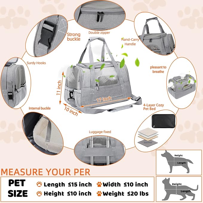 Pet Carrier Bag Airline Approved Up - Image 4
