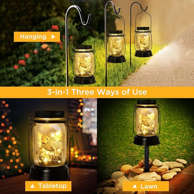 kyoryuger Manatee Gifts for Women/Men Manatee Lovers Solar Lantern Mom Birthday - Image 5