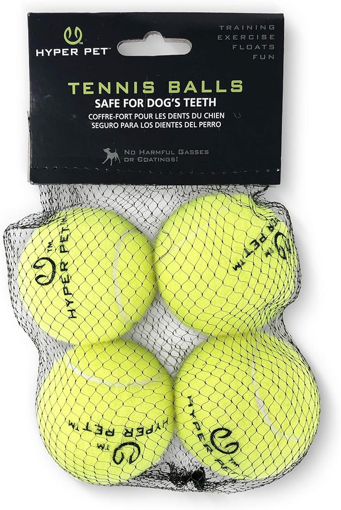 Hyper Pet Tennis Balls for Dogs, Pet Safe Dog Toys for Exercise and Training by HyperPet