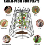 4 Pcs 11.6"×11.6" Plant Protectors from Animals, Sturdy Metal Plant Cages - Image 3