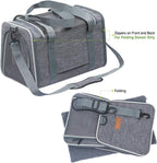 Cat Carrier - Portable Foldable Dog Pet Carrier, Soft-Sided Pet Bag up to 15 Lbs - Image 7