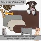 Sinland Microfiber Large Pet Food Mat Dog Feeding Mat Pet Bowl Mat - Image 8