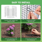 30Pcs Plant Protector from Animals, 10 Pack 12'' x 12'' Wire Plant Protectors - Image 5
