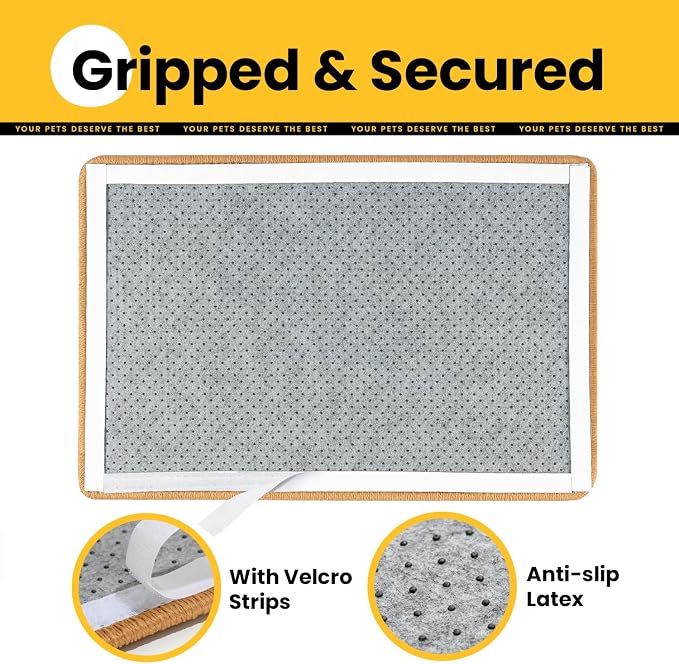 Cat Scratcher Mat, Natural Sisal Cat Scratch Pad - Image 3
