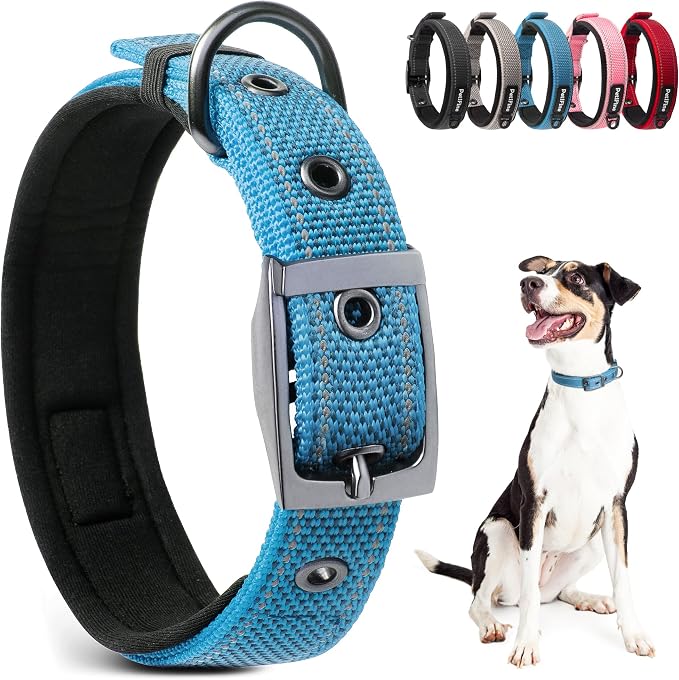 PetiFine Neoprene Padded Dog Collar, Heavy Duty Comfort Dog Collar by PetiFine