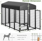 Dog Kennel Outdoor, Large Outside Dog Kennel - Image 6