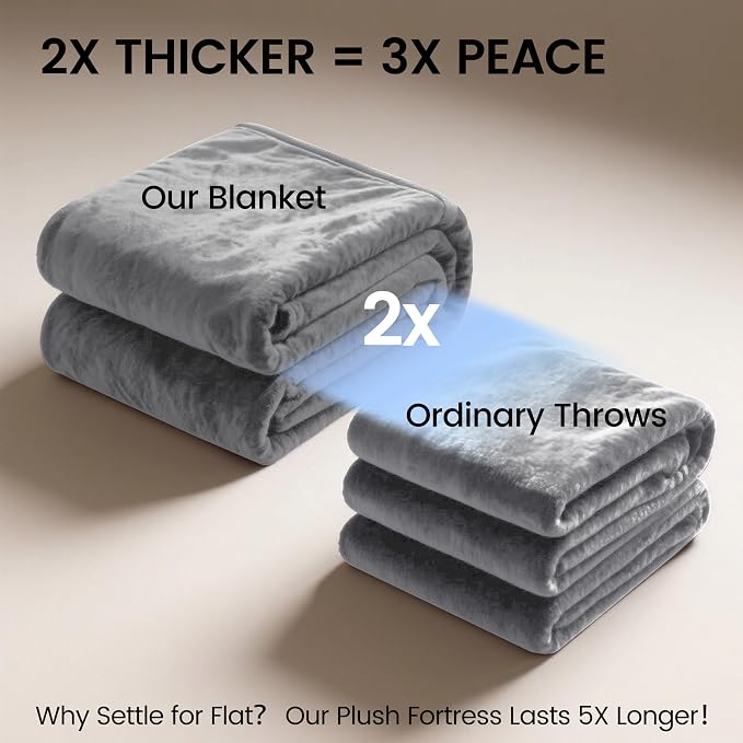 gogobunny Waterproof Bed Blanket, Reversible Sherpa Fleece Throw Blanket - Image 7