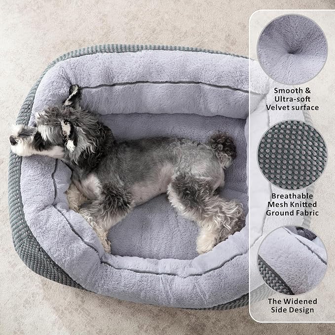 INVENHO Large Dog Beds Large Sized Dog Washable, Orthopedic Warming Soft - Image 2