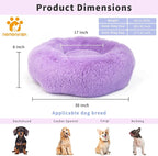 Calming Dog Bed for Medium Dogs Washable Donut 30 inches Anti-Slip Pet Bed - Image 2