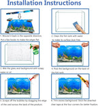 Fish Backgrounds Paper Double Sides Undersea Aquarium Background Poster - Image 7