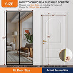 Magnetic Screen Door, Fit Door Size 48 x 80 Inches, Screen Doors - Image 2