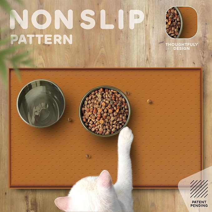 Dog Food Mat - 28x18 Raised Edges Dogs Mat - Image 4