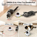 ORSDA Cat Laser Toy, 2-in-1 Interactive Automatic Motion Activated Moving 8 - Image 2
