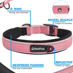 PetiFine Dog Collars for Small Dogs, Neoprene Padded Dog Collar, Reflective - Image 3