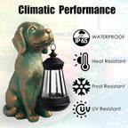Dog Garden Statues with Solar Lantern Outdoor Decor-Dog Solar Figurines Lights - Image 7