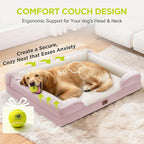 Orthopedic Dog Bed for Extra Large Dogs, XXL Waterproof Egg Crate Memory Foam - Image 7