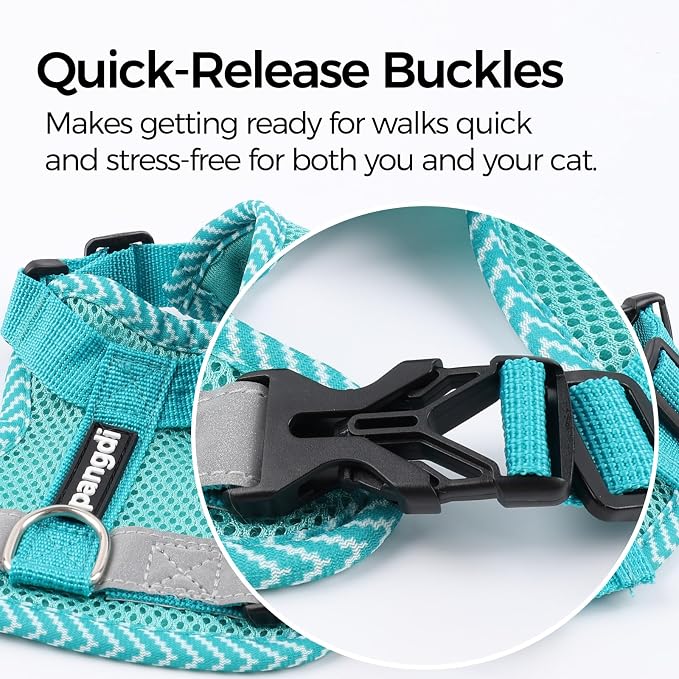Cat Harness and Leash Escape Proof Small Kitten Harness Abyssinian Cat Vest - Image 5
