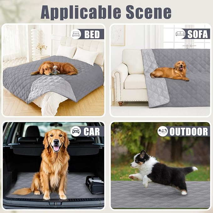 Smiry Waterproof Dog Bed Cover Blanket 82x102, Soft Reversible Pet Blanket - Image 5