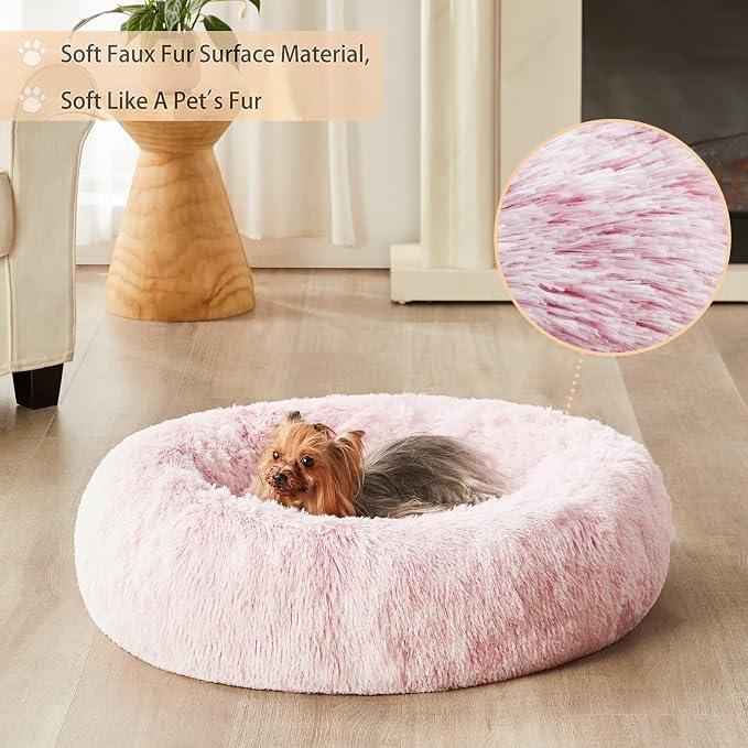 WNPETHOME Donut Dog Beds Large Sized Dog, Anti-Anxiety Caming Large Pet Bed - Image 2