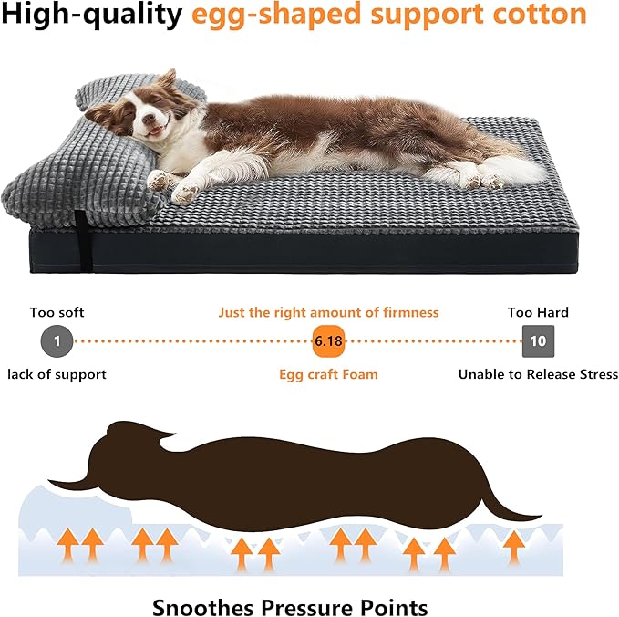 KISYYO Orthopedic L Dog Beds for Large Dogs - Image 3