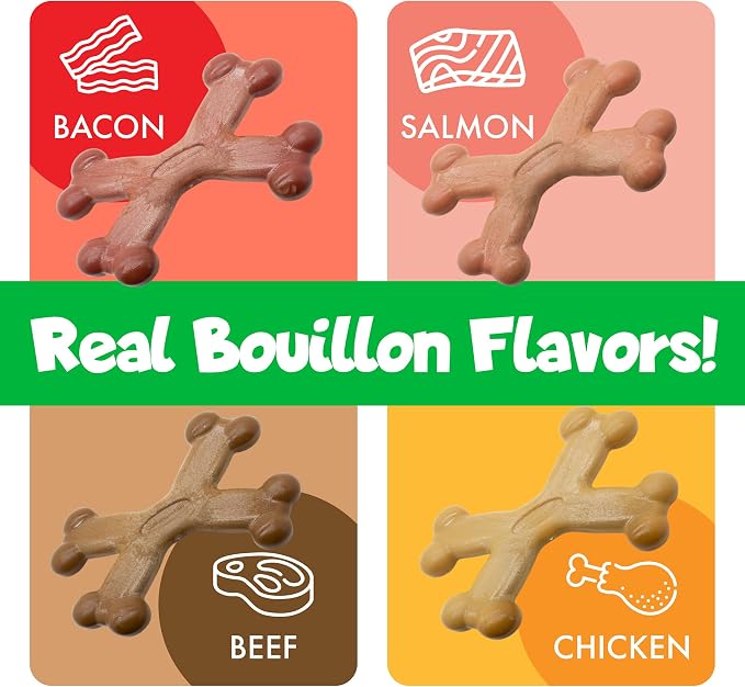 Chew’ems X Bone Dog Chew – Long-Lasting Salmon Flavor Treats - Image 5