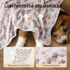 LINENLUX 1 Pack 3 Blankets Super Soft Fluffy Premium Fleece Dog Blankets - Image 2