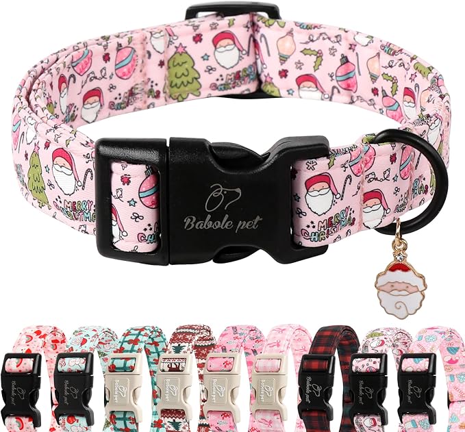 Christmas Dog Collar for Puppy Small Dogs by Babolepet