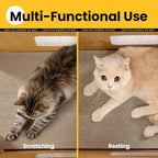 Cardboard Cat House with Scratch Pad & Catnip, Cat Play Scratching House - Image 4
