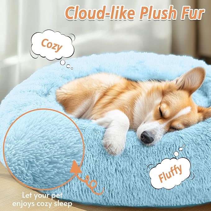 JOLLYVOGUE Calming Dog Bed for Small Dogs - Image 2