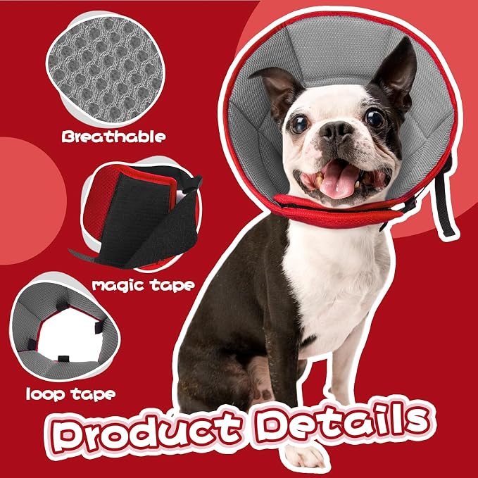 Dog Cone for Large Dogs After Surgery, Soft Dog Cone Collar for Dogs to Stop - Image 4
