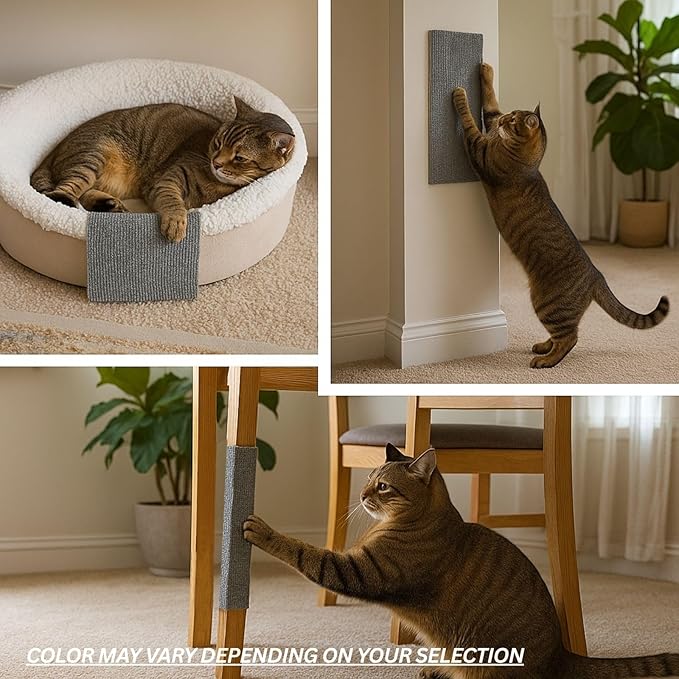 Cat Scratch Mat, 23.6’’ x 11.8’’ Wall Corner Stracther, Versatile Self-Adhesive - Image 5