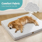 Dog Crate Bed for Small Size Dogs, Rectangular Orthopedic Cat Beds, Foam - Image 3
