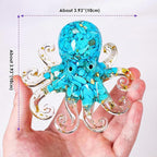 Octopus Decor Aquarium Turquoise Decorative Resin Glass - Image 2